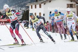 11.12.2016, Davos, Switzerland (SUI): Eirik Brandsdal (NOR), Federico Pellegrino (ITA), Anton Gafarov (RUS), Oskar Svensson (SWE), (l-r)  - FIS world cup cross-country, individual sprint, Davos (SUI). www.nordicfocus.com. © Modica/NordicFocus. Every downloaded picture is fee-liable.