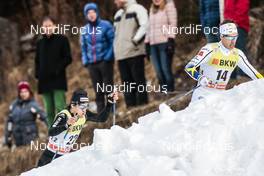 11.12.2016, Davos, Switzerland (SUI): Roman Furger (SUI), Marcus Hellner (SWE), (l-r)  - FIS world cup cross-country, individual sprint, Davos (SUI). www.nordicfocus.com. © Modica/NordicFocus. Every downloaded picture is fee-liable.