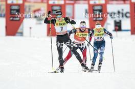 11.12.2016, Davos, Switzerland (SUI): Laurien Van Der Graaff (SUI), Maiken Caspersen Falla (NOR), Ida Sargent (USA), (l-r)  - FIS world cup cross-country, individual sprint, Davos (SUI). www.nordicfocus.com. © Modica/NordicFocus. Every downloaded picture is fee-liable.