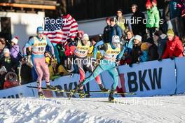 11.12.2016, Davos, Switzerland (SUI): Gleb Retivykh (RUS), Ola Vigen Hattestad (NOR), Lucas Chanavat (FRA), (l-r)  - FIS world cup cross-country, individual sprint, Davos (SUI). www.nordicfocus.com. © Modica/NordicFocus. Every downloaded picture is fee-liable.