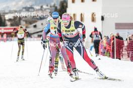 11.12.2016, Davos, Switzerland (SUI): Natalia Matveeva (RUS), Mari Eide (NOR), (l-r)  - FIS world cup cross-country, individual sprint, Davos (SUI). www.nordicfocus.com. © Modica/NordicFocus. Every downloaded picture is fee-liable.