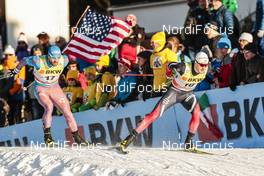 11.12.2016, Davos, Switzerland (SUI): Alexey Petukhov (RUS), Sindre Bjoernestad Skar (NOR), (l-r)  - FIS world cup cross-country, individual sprint, Davos (SUI). www.nordicfocus.com. © Modica/NordicFocus. Every downloaded picture is fee-liable.