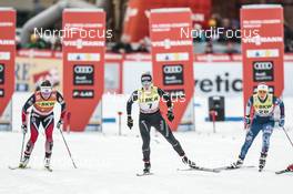 11.12.2016, Davos, Switzerland (SUI): Maiken Caspersen Falla (NOR), Laurien Van Der Graaff (SUI), Ida Sargent (USA), (l-r)  - FIS world cup cross-country, individual sprint, Davos (SUI). www.nordicfocus.com. © Modica/NordicFocus. Every downloaded picture is fee-liable.
