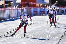 17.12.2016, La Clusaz, France (FRA): Heidi Weng (NOR), Marit Bjoergen (NOR), Ingvild Flugstad Oestberg (NOR) - FIS world cup cross-country, mass women, La Clusaz (FRA). www.nordicfocus.com. © Thibaut/NordicFocus. Every downloaded picture is fee-liable.