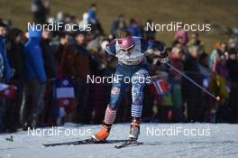 18.12.2016, La Clusaz, France (FRA): Elizabeth Stephen (USA) - FIS world cup cross-country, 4x5km women, La Clusaz (FRA). www.nordicfocus.com. © Thibaut/NordicFocus. Every downloaded picture is fee-liable.