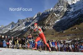 18.12.2016, La Clusaz, France (FRA): Yulia Tikhonova (BLR) - FIS world cup cross-country, 4x5km women, La Clusaz (FRA). www.nordicfocus.com. © Thibaut/NordicFocus. Every downloaded picture is fee-liable.