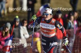18.12.2016, La Clusaz, France (FRA): Marit Bjoergen (NOR) - FIS world cup cross-country, 4x5km women, La Clusaz (FRA). www.nordicfocus.com. © Thibaut/NordicFocus. Every downloaded picture is fee-liable.