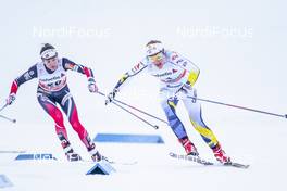 31.12.2016, Val Mustair, Switzerland (SUI): Heidi Weng (NOR), Stina Nilsson (SWE), (l-r)  - FIS world cup cross-country, tour de ski, individual sprint, Val Mustair (SUI). www.nordicfocus.com. © Modica/NordicFocus. Every downloaded picture is fee-liable.
