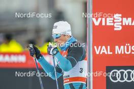 31.12.2016, Val Mustair, Switzerland (SUI): Lucas Chanavat (FRA) - FIS world cup cross-country, tour de ski, individual sprint, Val Mustair (SUI). www.nordicfocus.com. © Modica/NordicFocus. Every downloaded picture is fee-liable.
