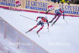 31.12.2016, Val Mustair, Switzerland (SUI): Finn Haagen Krogh (NOR), Sergey Ustiugov (RUS), (l-r)  - FIS world cup cross-country, tour de ski, individual sprint, Val Mustair (SUI). www.nordicfocus.com. © Modica/NordicFocus. Every downloaded picture is fee-liable.