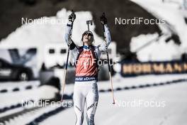 18.03.2017, Oslo, Norway (NOR): Mari Laukkanen (FIN) -  IBU world cup biathlon, pursuit women, Oslo (NOR). www.nordicfocus.com. © Manzoni/NordicFocus. Every downloaded picture is fee-liable.