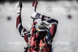 11.02.2017, Hochfilzen, Austria (AUT): Ole Einar Bjoerndalen (NOR) - IBU world championships biathlon, sprint men, Hochfilzen (AUT). www.nordicfocus.com. © NordicFocus. Every downloaded picture is fee-liable.