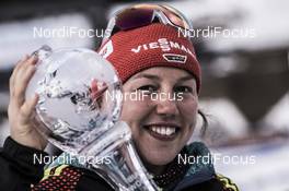18.03.2017, Oslo, Norway (NOR): Laura Dahlmeier (GER) -  IBU world cup biathlon, cups, Oslo (NOR). www.nordicfocus.com. © Manzoni/NordicFocus. Every downloaded picture is fee-liable.