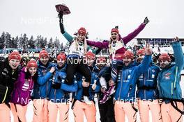 08.01.2017, Oberhof, Germany (GER): Eva Puskarcikova (CZE) and Gabriela Koukalova (CZE), (l-r) -  IBU world cup biathlon, mass women, Oberhof (GER). www.nordicfocus.com. © Manzoni/NordicFocus. Every downloaded picture is fee-liable.