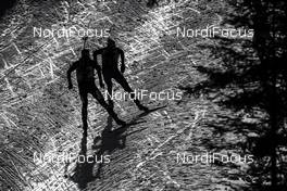 18.02.2017, Hochfilzen, Austria (AUT): Dominik Windisch (ITA), Quenting Fillon Maillet (FRA), (l-r) - IBU world championships biathlon, relay men, Hochfilzen (AUT). www.nordicfocus.com. © NordicFocus. Every downloaded picture is fee-liable.