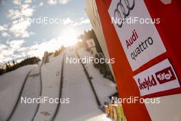 29.01.2016, Seefeld, Austria (AUT): FIS gate in the jumping stadium   - FIS world cup nordic combined, individual gundersen HS109/5km, Seefeld (AUT). www.nordicfocus.com. © Modica/NordicFocus. Every downloaded picture is fee-liable.