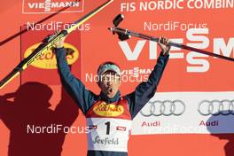 29.01.2016, Seefeld, Austria (AUT): Akito Watabe (JPN) - FIS world cup nordic combined, individual gundersen HS109/5km, Seefeld (AUT). www.nordicfocus.com. © Modica/NordicFocus. Every downloaded picture is fee-liable.