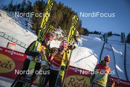 29.01.2016, Seefeld, Austria (AUT): Eric Frenzel (GER), Fabian Riessle (GER), (l-r)  - FIS world cup nordic combined, individual gundersen HS109/5km, Seefeld (AUT). www.nordicfocus.com. © Modica/NordicFocus. Every downloaded picture is fee-liable.