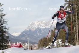30.01.2016, Seefeld, Austria (AUT): Magnus Krog (NOR) - FIS world cup nordic combined, individual gundersen HS109/10km, Seefeld (AUT). www.nordicfocus.com. © Modica/NordicFocus. Every downloaded picture is fee-liable.