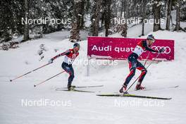 31.01.2016, Seefeld, Austria (AUT): Jan Schmid (NOR), Joergen Graabak (NOR), (l-r)  - FIS world cup nordic combined, individual gundersen HS109/10km, Seefeld (AUT). www.nordicfocus.com. © Modica/NordicFocus. Every downloaded picture is fee-liable.