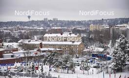 21.02.2016, Lahti, Finland (FIN): Team Area and Lahti city center seen from above   - FIS world cup nordic combined, individual gundersen HS130/10km, Lahti (FIN). www.nordicfocus.com. © Felgenhauer/NordicFocus. Every downloaded picture is fee-liable.