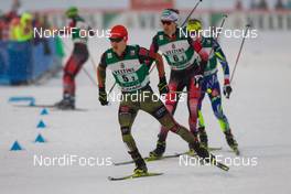 20.02.2016, Lahti, Finland (FIN): Manuel Faisst (GER), Fischer, One Way, Rottefella, Adidas - FIS world cup nordic combined, team sprint HS130/2x7.5km, Lahti (FIN). www.nordicfocus.com. © Laiho/NordicFocus. Every downloaded picture is fee-liable.