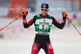 20.02.2016, Lahti, Finland (FIN): Bernhard Gruber (AUT), Fischer, Leki, Rottefella, Loeffler - FIS world cup nordic combined, team sprint HS130/2x7.5km, Lahti (FIN). www.nordicfocus.com. © Laiho/NordicFocus. Every downloaded picture is fee-liable.