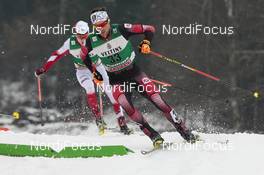 28.02.2016, Val di Fiemme, Italy (ITA): Lukas Greiderer (AUT) - FIS world cup nordic combined, individual gundersen HS134/10km, Val di Fiemme (ITA). www.nordicfocus.com. © Modica/NordicFocus. Every downloaded picture is fee-liable.