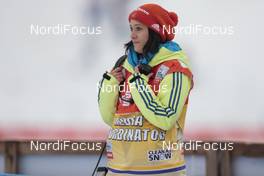 28.02.2016, Val di Fiemme, Italy (ITA): Silke Tegethof, FIS NC media coordinator   - FIS world cup nordic combined, individual gundersen HS134/10km, Val di Fiemme (ITA). www.nordicfocus.com. © Modica/NordicFocus. Every downloaded picture is fee-liable.
