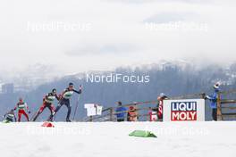28.02.2016, Val di Fiemme, Italy (ITA): Martin Fritz (AUT), Magnus Krog (NOR), (l-r)  - FIS world cup nordic combined, individual gundersen HS134/10km, Val di Fiemme (ITA). www.nordicfocus.com. © Modica/NordicFocus. Every downloaded picture is fee-liable.
