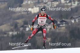 26.02.2016, Val di Fiemme, Italy (ITA): Lukas Klapfer (AUT) - FIS world cup nordic combined, team sprint HS134/2x7.5km, Val di Fiemme (ITA). www.nordicfocus.com. © Modica/NordicFocus. Every downloaded picture is fee-liable.
