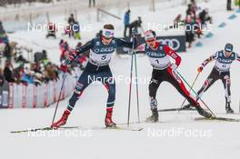 04.12.2016, Lillehammer, Norway (NOR): Joergen Graabak (NOR), Takehiro Watanabe (JPN), Wilhelm Denifl (AUT), (l-r)  - FIS world cup nordic combined, individual gundersen HS138/10km, Lillehammer (NOR). www.nordicfocus.com. © Modica/NordicFocus. Every downloaded picture is fee-liable.