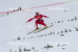 15.01.2016, Tauplitz/Bad Mitterndorf, Austria (AUT): Simon Ammann (SUI) - FIS ski flying world championships, individual HS225, Tauplitz/Bad Mitterndorf (AUT). www.nordicfocus.com. © Rauschendorfer/NordicFocus. Every downloaded picture is fee-liable.