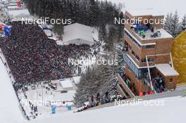 16.01.2016, Tauplitz/Bad Mitterndorf, Austria (AUT): tower of the judges- FIS ski flying world championships, individual HS225, Tauplitz/Bad Mitterndorf (AUT). www.nordicfocus.com. © Rauschendorfer/NordicFocus. Every downloaded picture is fee-liable.