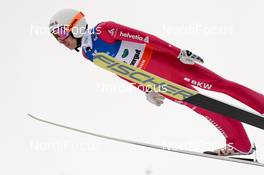 16.01.2016, Tauplitz/Bad Mitterndorf, Austria (AUT): Simon Ammann (SUI) - FIS ski flying world championships, individual HS225, Tauplitz/Bad Mitterndorf (AUT). www.nordicfocus.com. © Rauschendorfer/NordicFocus. Every downloaded picture is fee-liable.