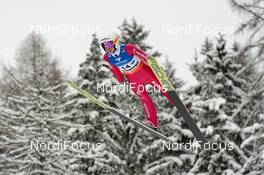 16.01.2016, Tauplitz/Bad Mitterndorf, Austria (AUT): Simon Ammann (SUI) - FIS ski flying world championships, individual HS225, Tauplitz/Bad Mitterndorf (AUT). www.nordicfocus.com. © Rauschendorfer/NordicFocus. Every downloaded picture is fee-liable.