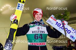 19.02.2016, Lahti, Finland (FIN): Michael Hayboeck (AUT), Fischer - FIS world cup ski jumping, individual HS130, Lahti (FIN). www.nordicfocus.com. © Laiho/NordicFocus. Every downloaded picture is fee-liable.