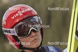 29.01.2016, Oberstdorf, Germany (GER): Carina Vogt (GER) - FIS world cup ski jumping ladies, training, Oberstdorf (GER). www.nordicfocus.com. © Manzoni/NordicFocus. Every downloaded picture is fee-liable.