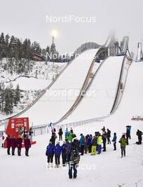 19.02.2016, Lahti, Finland (FIN): flower ceremony   - FIS world cup ski jumping ladies, individual HS100, Lahti (FIN). www.nordicfocus.com. © Felgenhauer/NordicFocus. Every downloaded picture is fee-liable.
