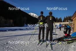 24.01.2016, Lienz, Austria (AUT): Haute Savoie nordic team during the warm up   - FIS Marathon Cup Dolomitenlauf, Lienz (AUT). www.nordicfocus.com. © Russolo/NordicFocus. Every downloaded picture is fee-liable.