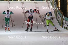 22.01.2016, Lienz, Austria (AUT): Mirco Bertolini (ITA), Tobias Habenicht (AUT ), Emanuele Becchs (ITA), Andy Newell (USA), (l-r)  - FIS Marathon Cup Dolomitenlauf, Lienz (AUT). www.nordicfocus.com. © Russolo/NordicFocus. Every downloaded picture is fee-liable.