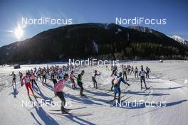 24.01.2016, Lienz, Austria (AUT): Starting Group of the Dolomitenlauf   - FIS Marathon Cup Dolomitenlauf, Lienz (AUT). www.nordicfocus.com. © Russolo/NordicFocus. Every downloaded picture is fee-liable.