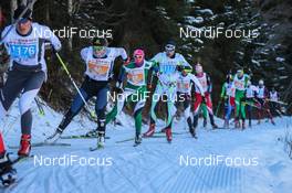 24.01.2016, Lienz, Austria (AUT): Brocard Elisa, Antonella Confortola, (l-r)  - FIS Marathon Cup Dolomitenlauf, Lienz (AUT). www.nordicfocus.com. © Russolo/NordicFocus. Every downloaded picture is fee-liable.