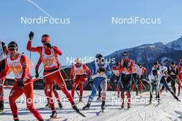 24.01.2016, Lienz, Austria (AUT): Bonaldi Sergio into the leading group - FIS Marathon Cup Dolomitenlauf, Lienz (AUT). www.nordicfocus.com. © Russolo/NordicFocus. Every downloaded picture is fee-liable.