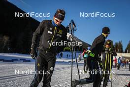 24.01.2016, Lienz, Austria (AUT): Haute Savoie nordic team during the warm up   - FIS Marathon Cup Dolomitenlauf, Lienz (AUT). www.nordicfocus.com. © Russolo/NordicFocus. Every downloaded picture is fee-liable.