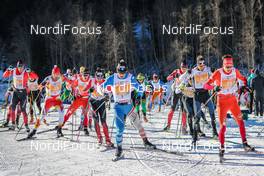 24.01.2016, Lienz, Austria (AUT): Athletes competing in Dolomitenlauf   - FIS Marathon Cup Dolomitenlauf, Lienz (AUT). www.nordicfocus.com. © Russolo/NordicFocus. Every downloaded picture is fee-liable.