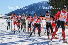 24.01.2016, Lienz, Austria (AUT): the Leading Group   - FIS Marathon Cup Dolomitenlauf, Lienz (AUT). www.nordicfocus.com. © Russolo/NordicFocus. Every downloaded picture is fee-liable.
