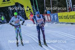 23.01.2016, Lienz, Austria (AUT): Mauro Brigadoi, Andy Newell, (l-r)  - FIS Marathon Cup Dolomitenlauf, Lienz (AUT). www.nordicfocus.com. © Russolo/NordicFocus. Every downloaded picture is fee-liable.
