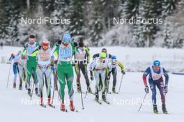 23.01.2016, Lienz, Austria (AUT): Mauro Brigadoi, Andy Newell, (l-r)  - FIS Marathon Cup Dolomitenlauf, Lienz (AUT). www.nordicfocus.com. © Russolo/NordicFocus. Every downloaded picture is fee-liable.