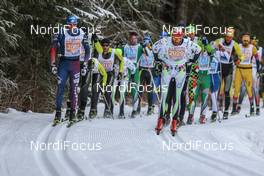 23.01.2016, Lienz, Austria (AUT): Andy Newell, Francesco Fuccaro - FIS Marathon Cup Dolomitenlauf, Lienz (AUT). www.nordicfocus.com. © Russolo/NordicFocus. Every downloaded picture is fee-liable.